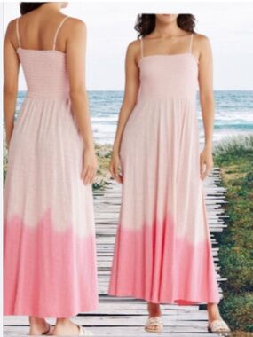 ATM Anthony Thomas Melillo Pink Ombre Maxi Dress